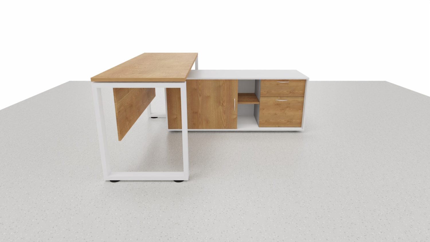 ESCRITORIO FALDON CON MUEBLE MULTIFUNCIONAL